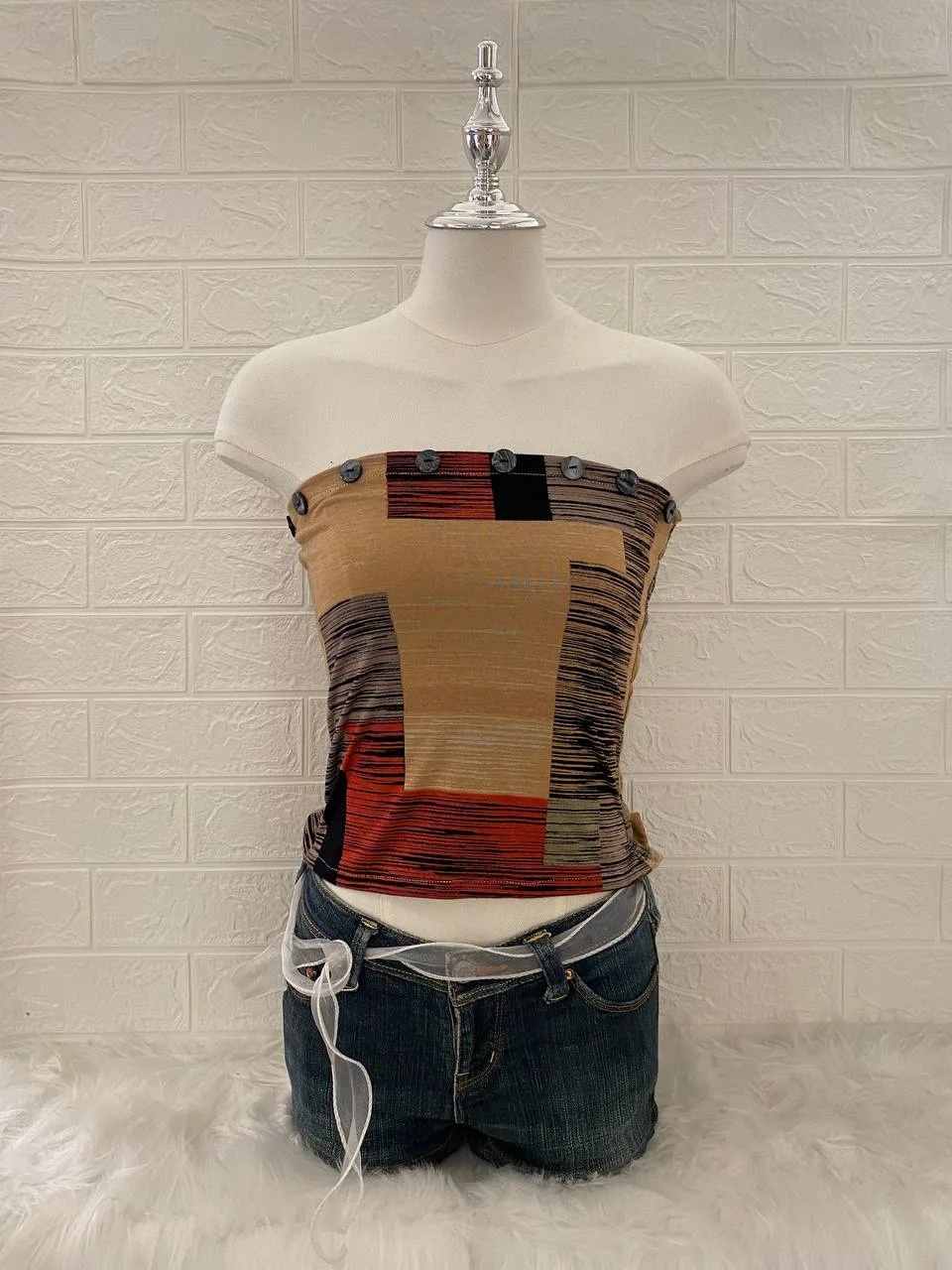 Patchwork Tube Top